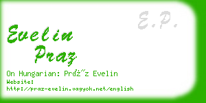 evelin praz business card